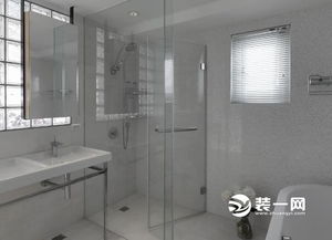 老房翻新装修效果图 | 白色调惬意美式风格卫浴样板间